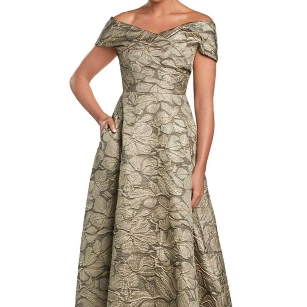 Luxurious Metallic Maxi Dress